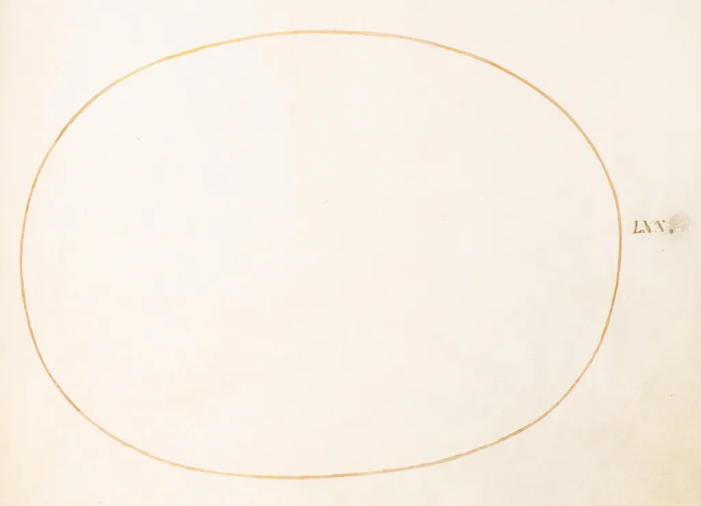 Plate 70: Empty Oval, by Joris Hoefnagel, watercolor, 1594