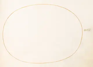 Plate 70: Empty Oval, by Joris Hoefnagel, watercolor, 1594