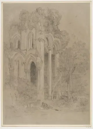 Ruins of a church, by John Sell Cotman, 1800