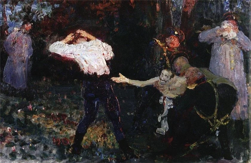 Дуэль. Эскиз, detail