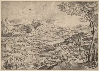 Solicitudo Rustica (Rustic Concerns), by Johannes van Doetechum the Elder, ink, 1556