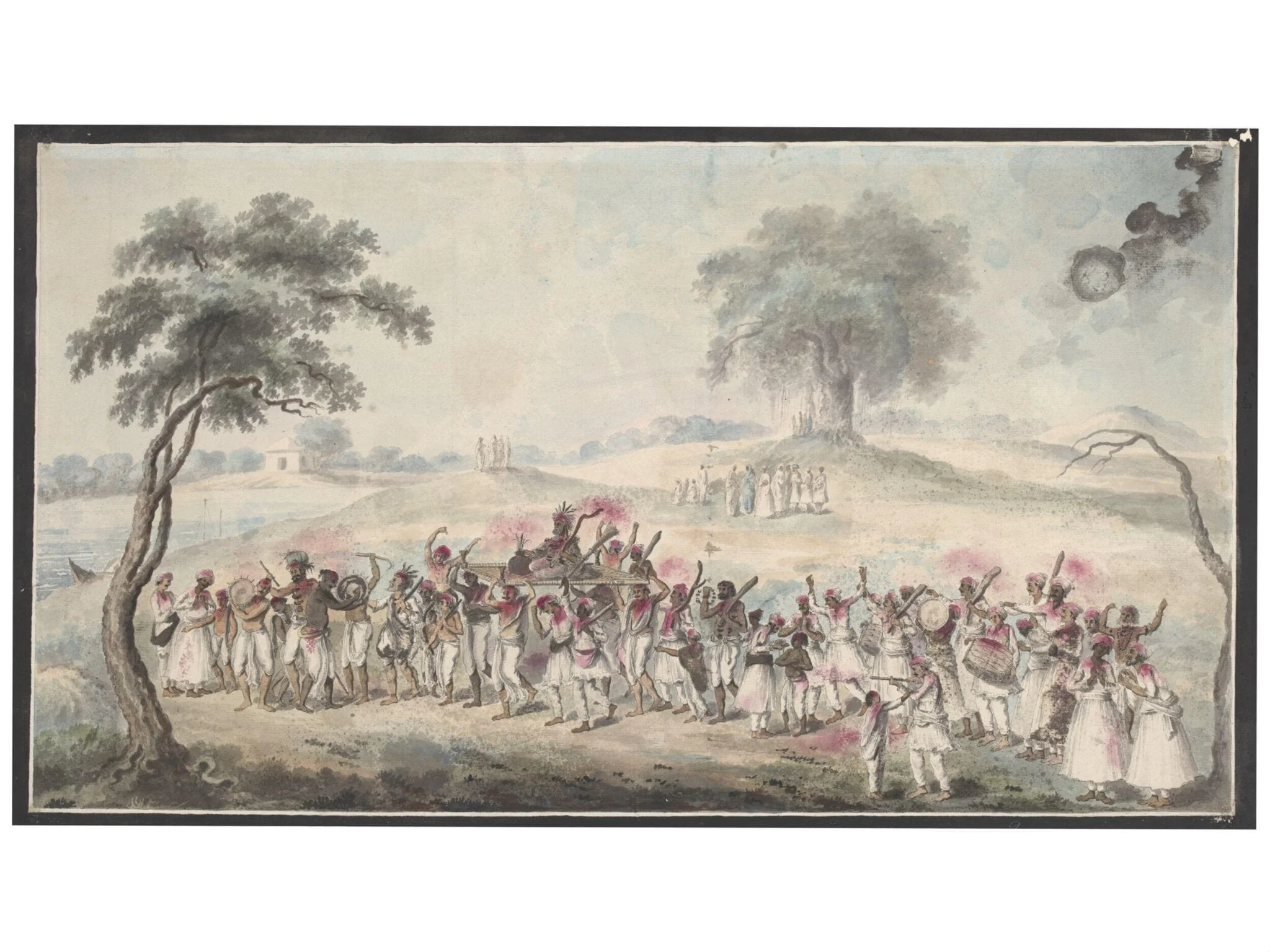 The Holi festival, detail