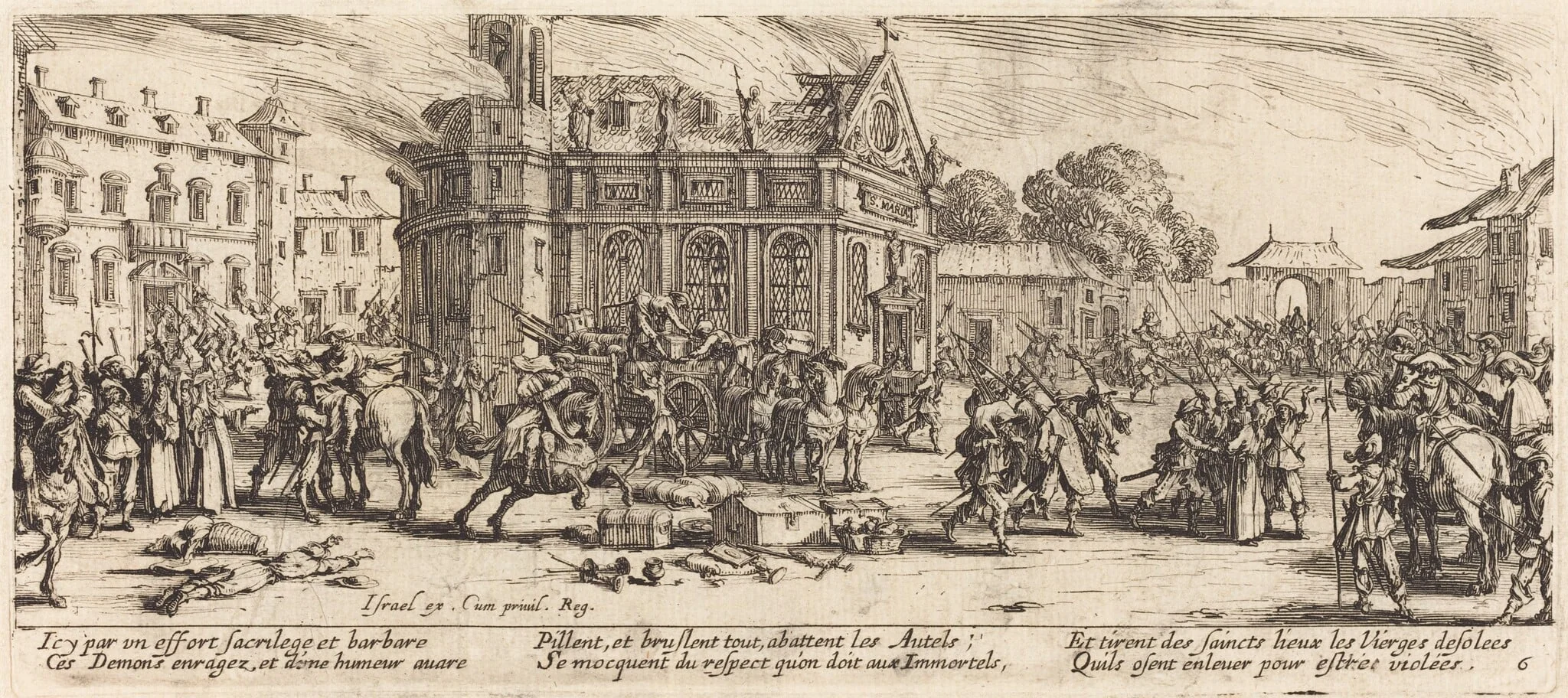 Destruction of a Convent, detail