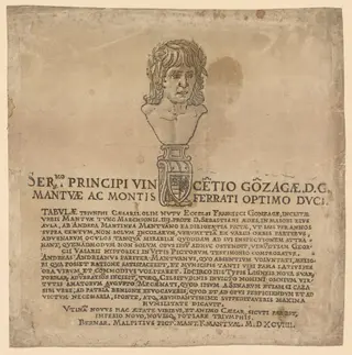 The Triumph of Julius Caesar:  Frontispiece, by Andrea Andreani, 1596