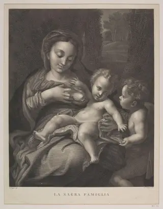 Holy Family, by Pietro Fontana, 1850