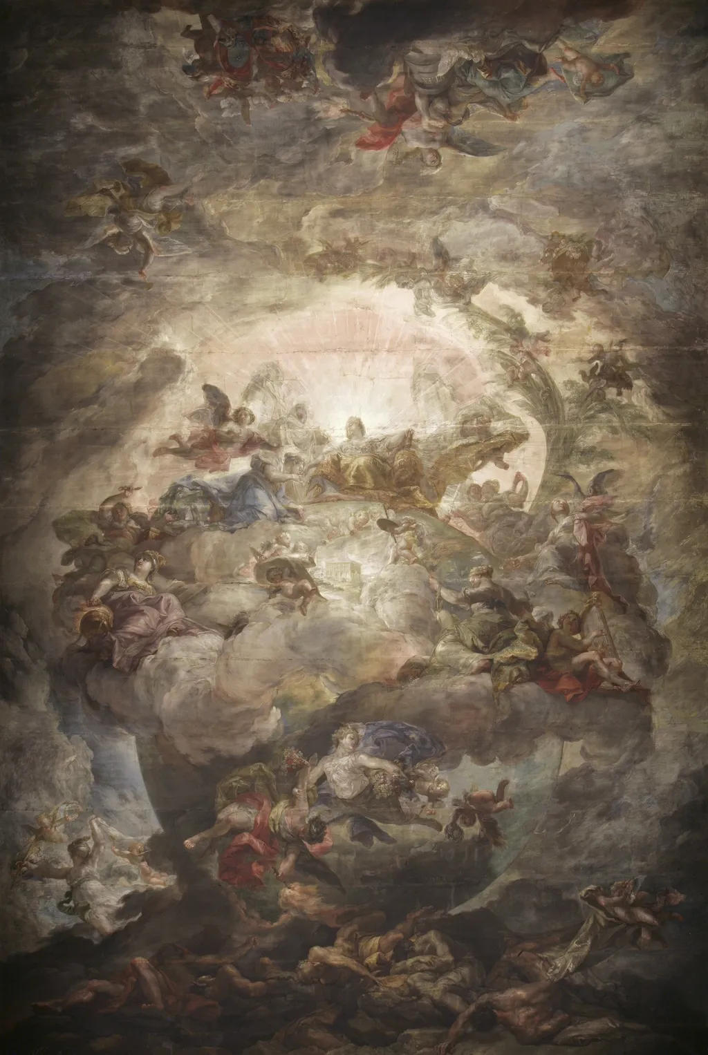 Allegory of the donation of the Casino to Queen María Isabel de Braganza by the Municipality of Madrid, by Vicente López Portaña, tempera, 1818