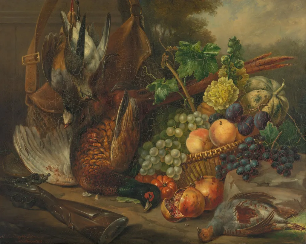 Still life, by Elisabeth Iosetta Burgklij Glimmer-Hoopstad, unspecified, 1842