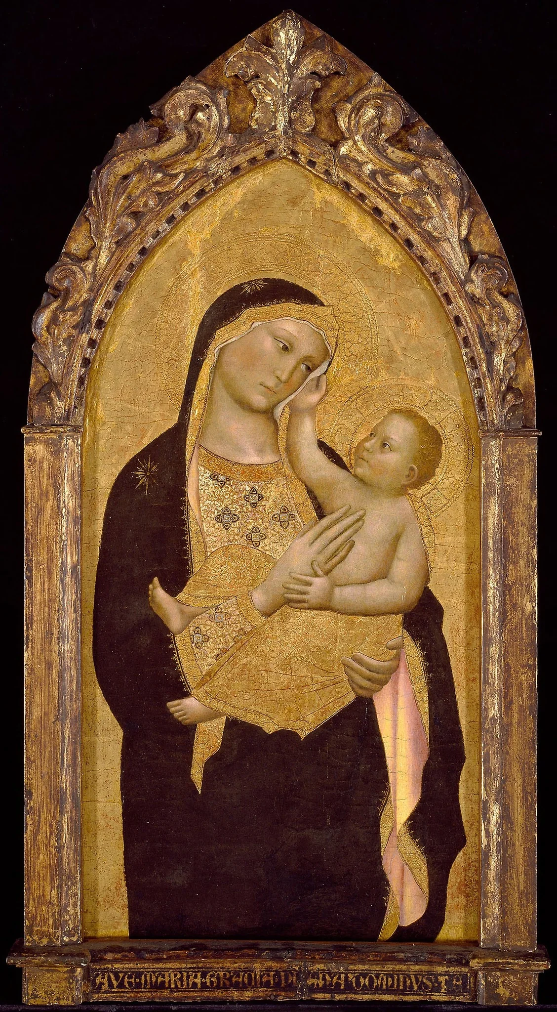 Virgin and Child, detail