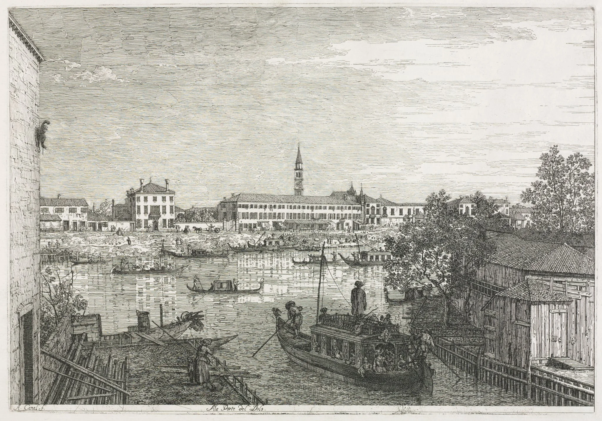 Views: The Harbor at Dolo, detail