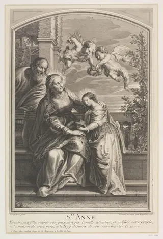 St. Anne, by Michel Aubert, 1750