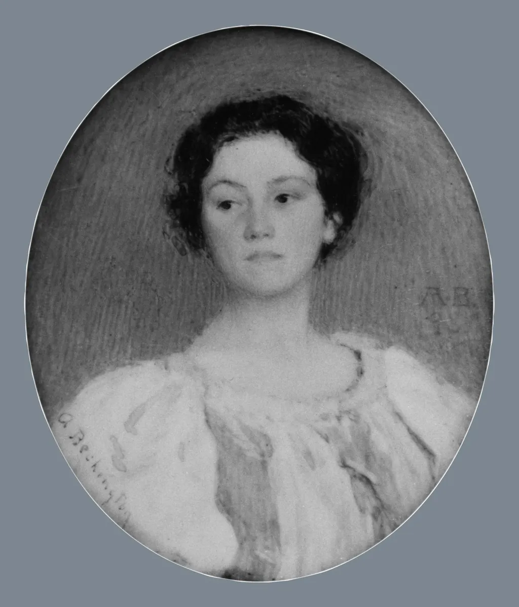 Miss T., by Alice Beckington, watercolor, 1900