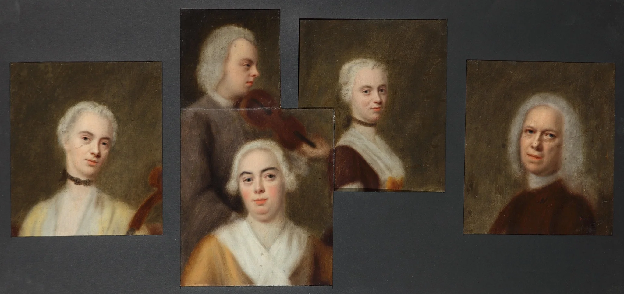 Portrait of the Denner Family, detail