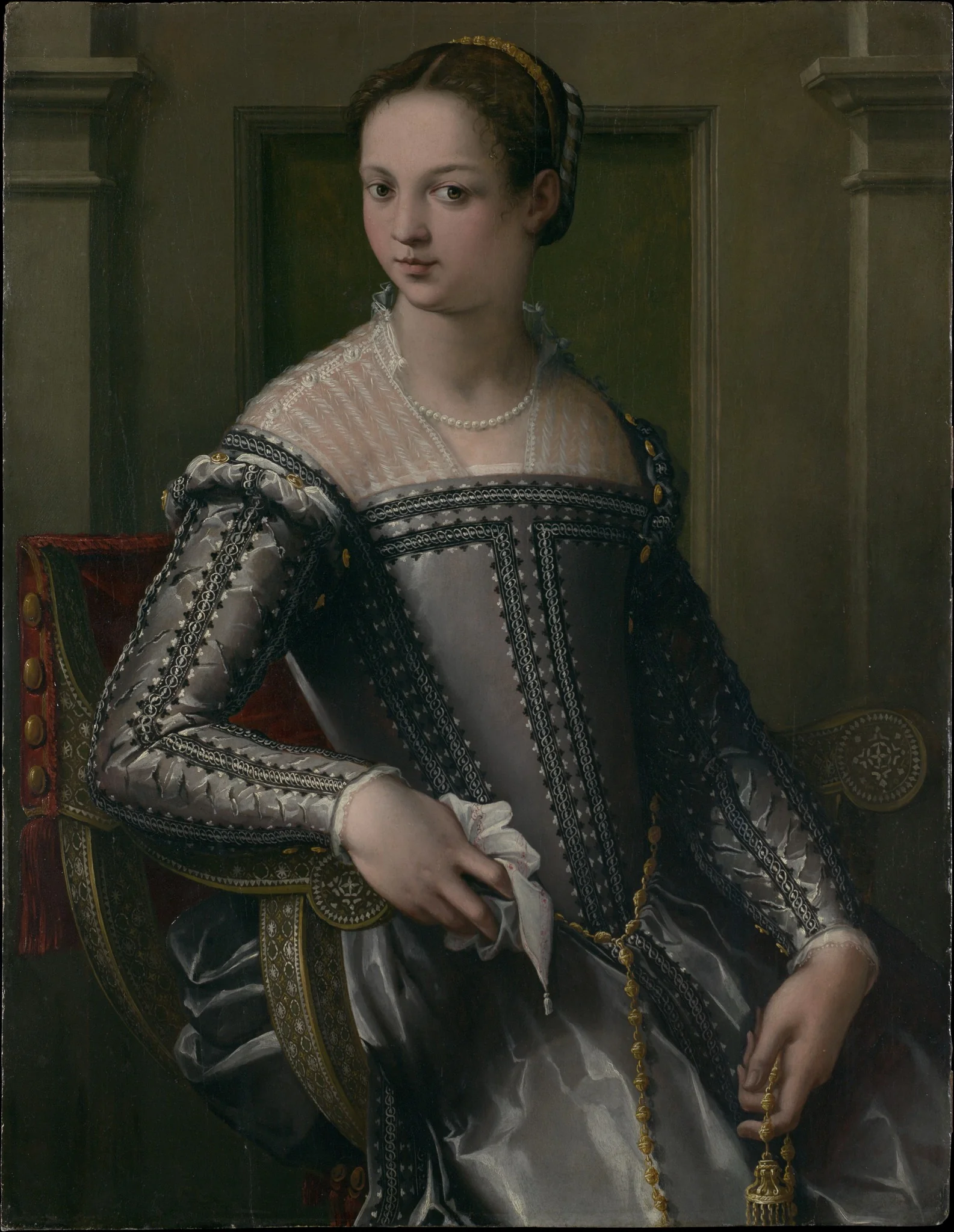 Portrait of a Woman, detail