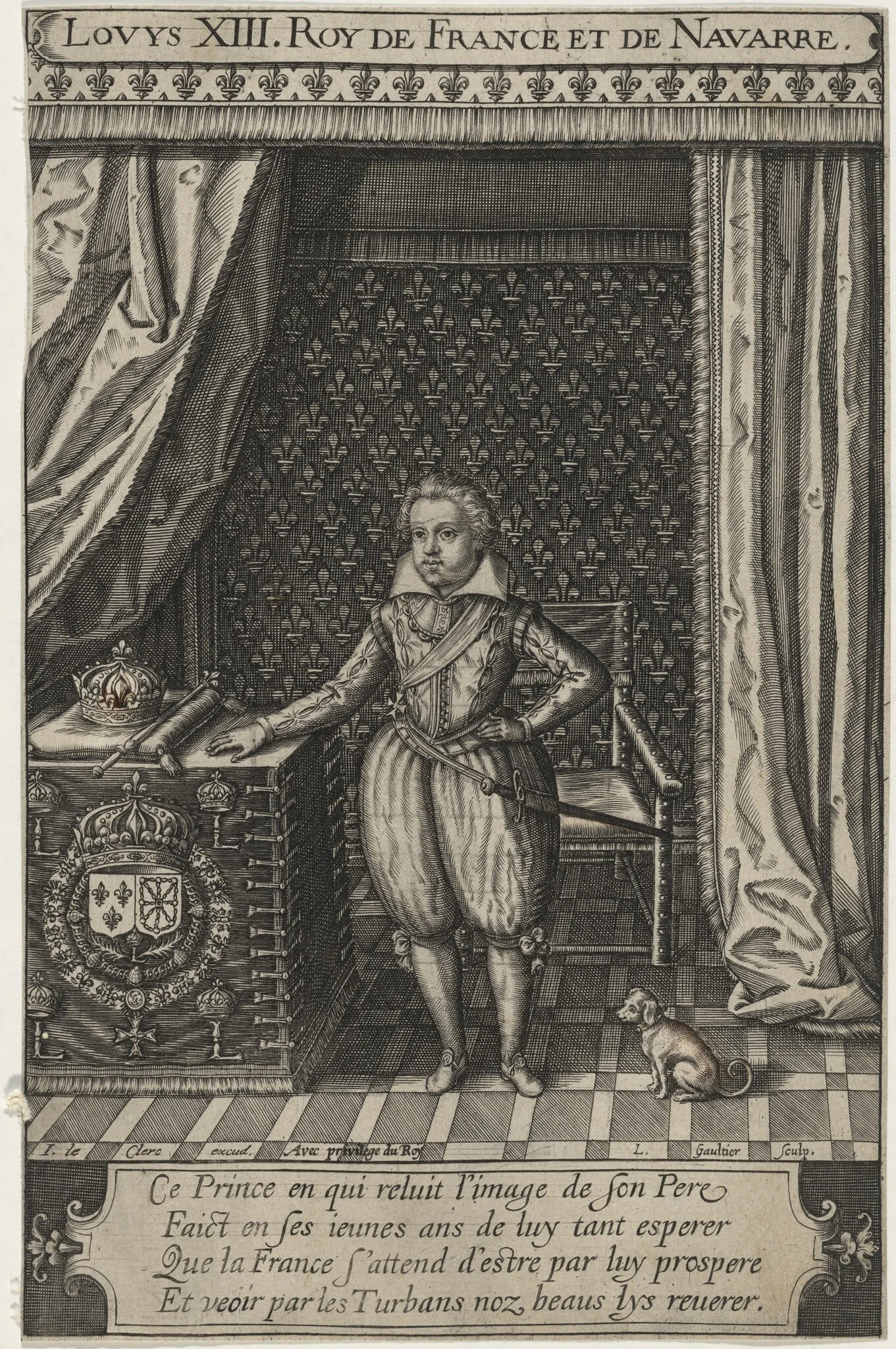 Louis XIII, King of France, detail