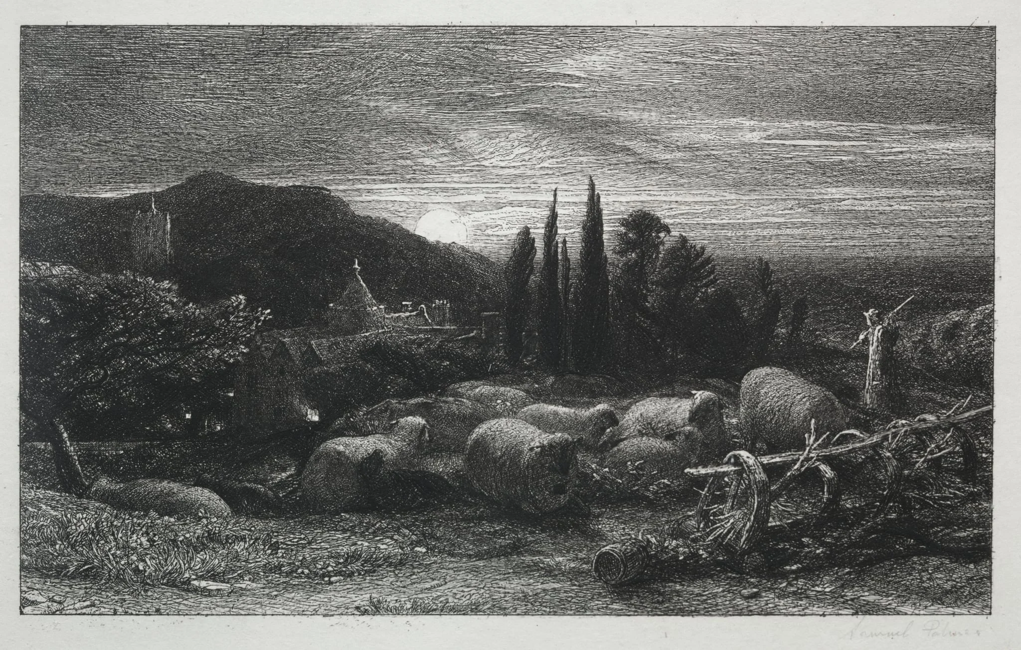 The Rising Moon, detail