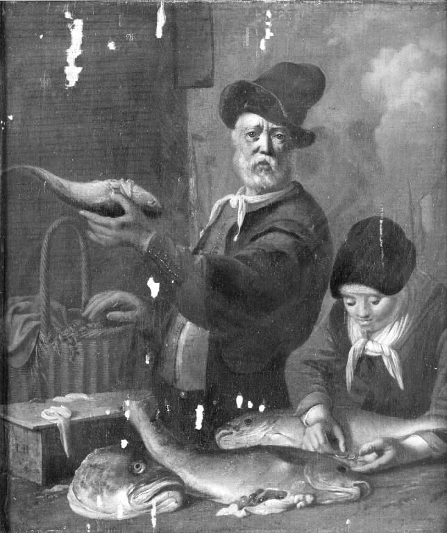 The Fishmonger, detail