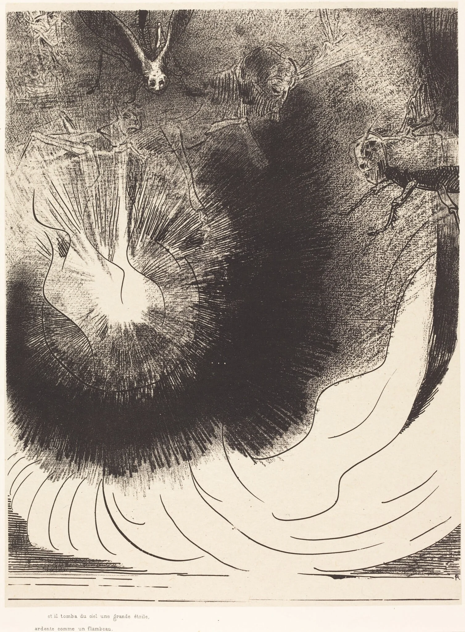 Et il tombe du ciel une grande etoile ardente (And there fell a great star from heaven burning as it were a lamp), detail