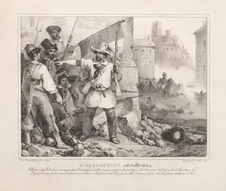 Allocution (July 28, 1830), by Nicolas Toussaint Charlet, 1830