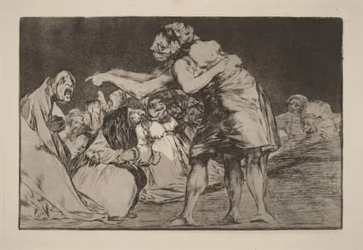 Disparate desordenado (Disorderly Folly), by Francisco Goya, ink, 1816
