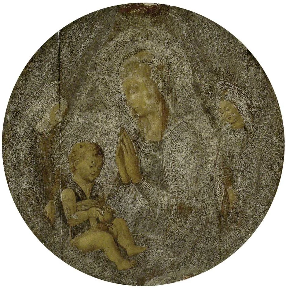The Virgin and Child with two Angels, detail