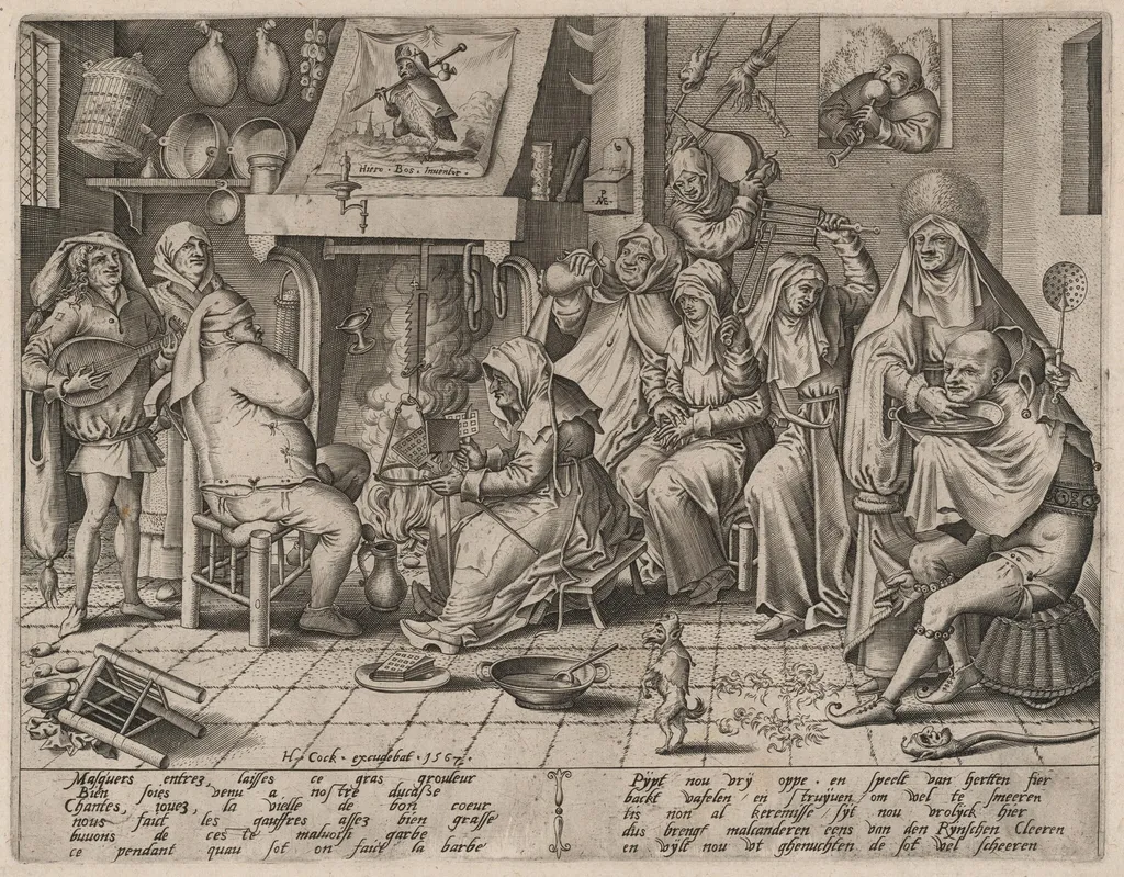 Shrove Tuesday, by Pieter van der Heyden, ink, 1567
