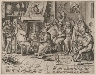 Shrove Tuesday, by Pieter van der Heyden, ink, 1567