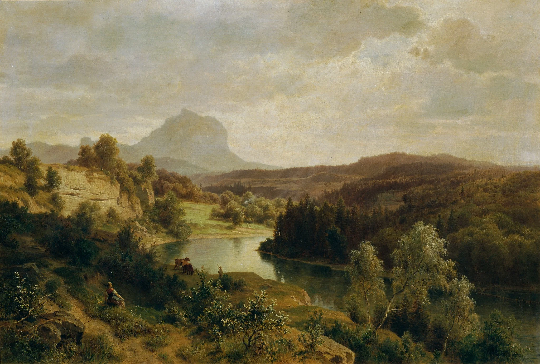Die Traun und der Traunstein, detail