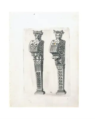 Corinthian term, by Adriaen Muntinck, 1604