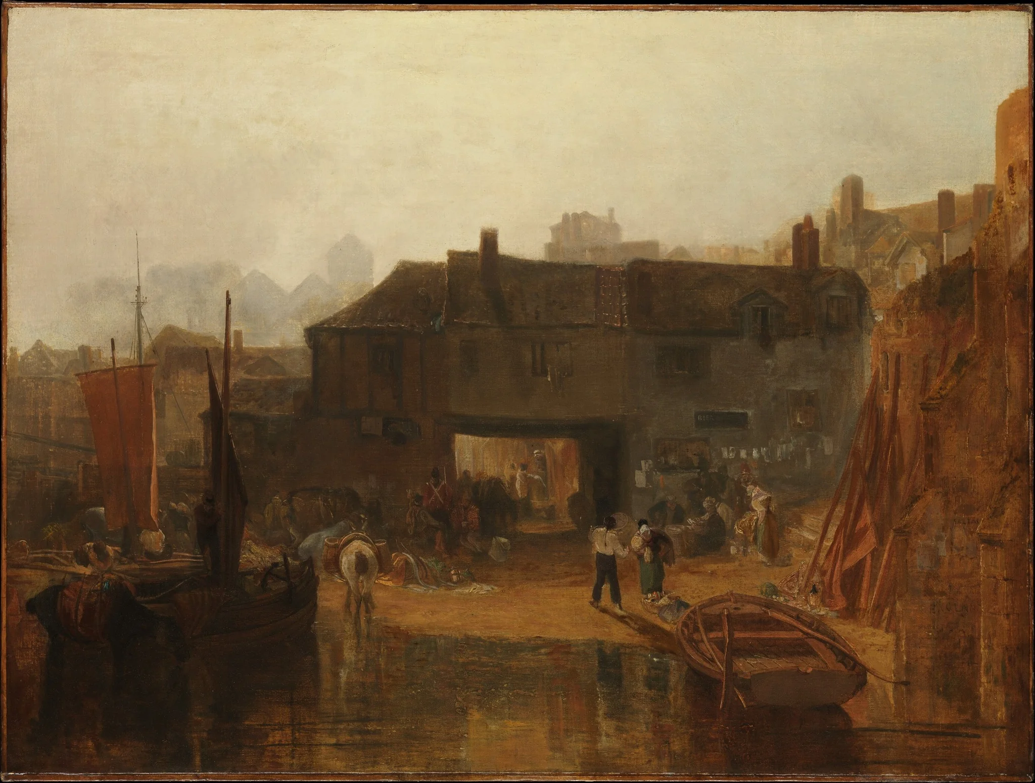 Saltash with the Water Ferry, Cornwall, detail