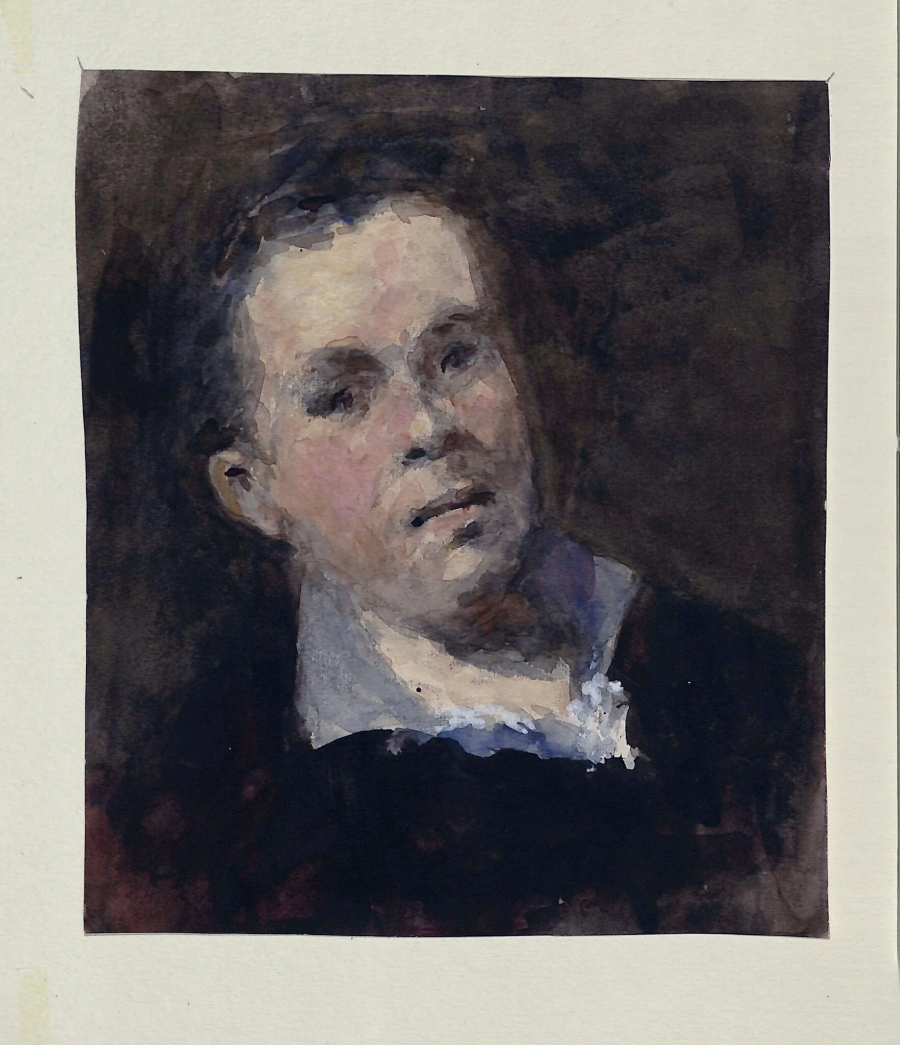 Head of a Man, detail