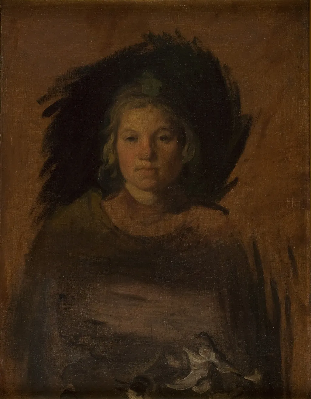 Peasant Girl, by Piotr Michałowski, oil, 1837