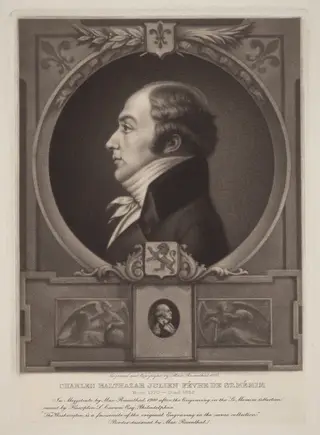Charles Balthazar Julien Févret de Saint-Mémin, by Max Rosenthal, ink, 1900