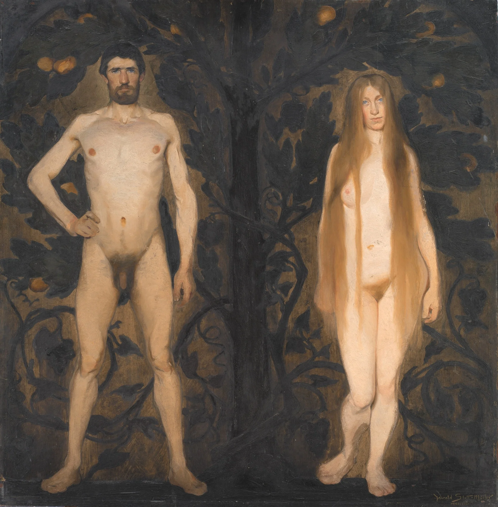 Adam and Eve, detail