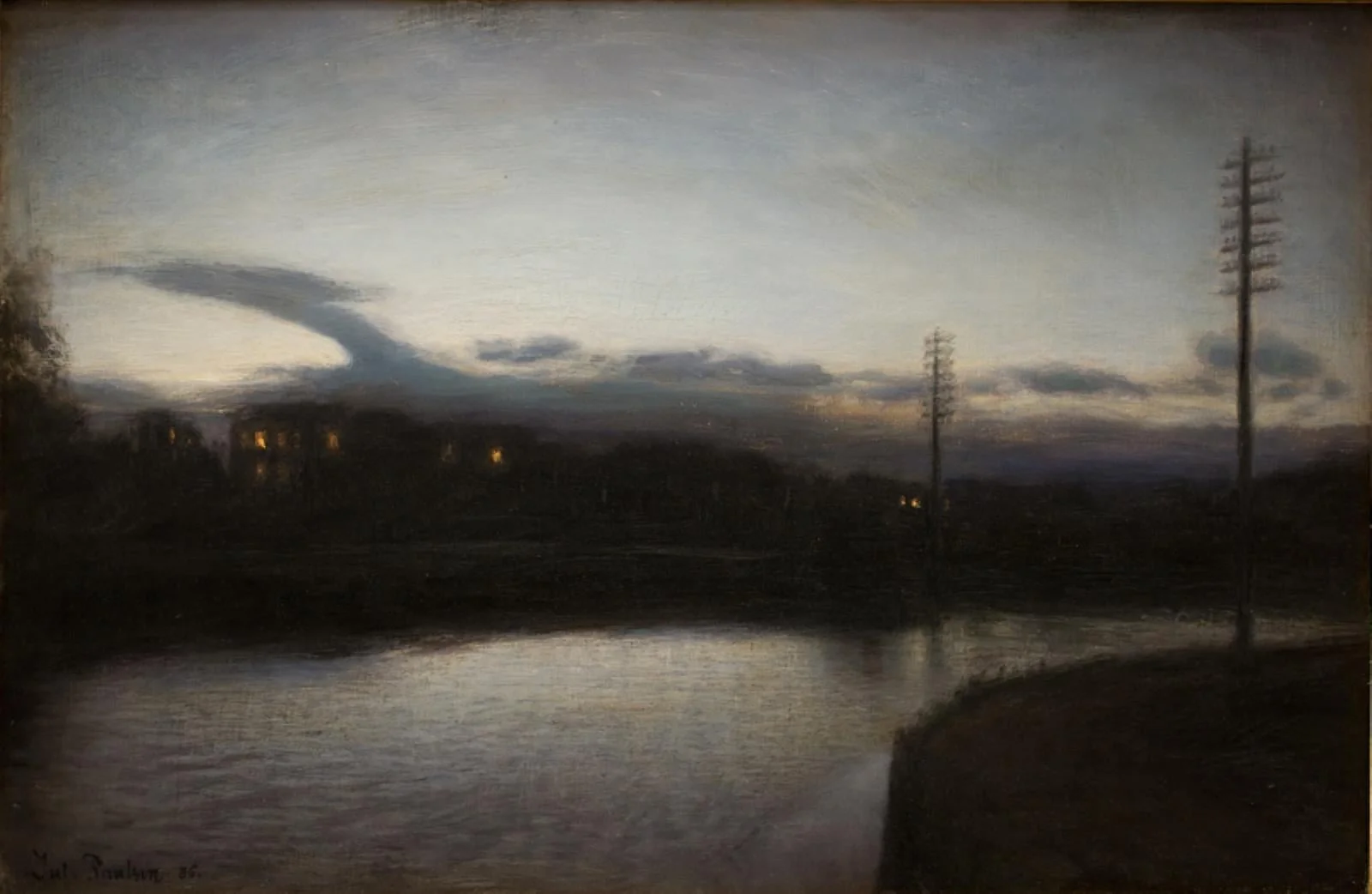 Evening Landscape, detail
