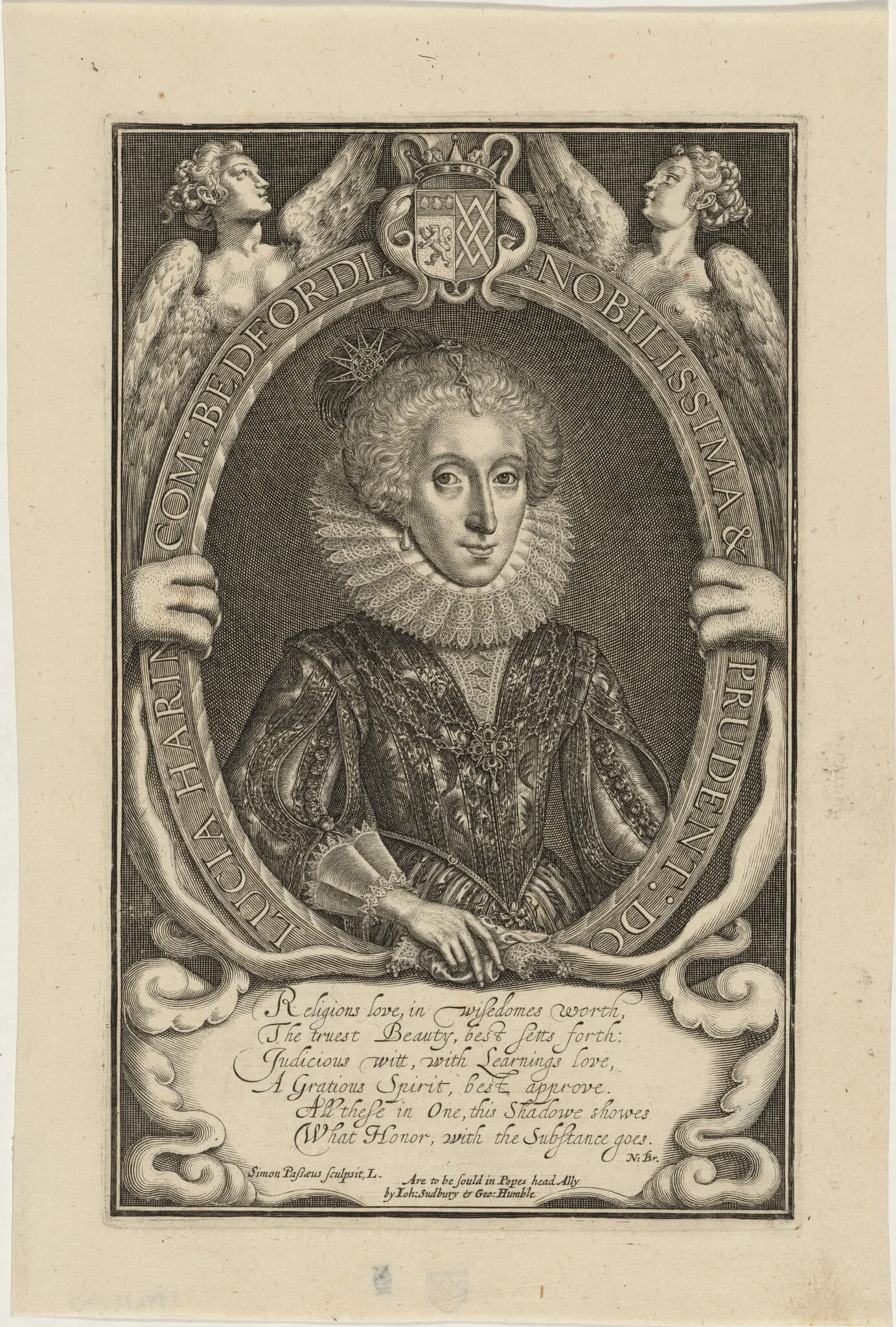 Lucia Harrington, Countess of Bedford, detail