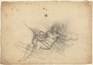 Venus and Cupid, by Giulio Campi, chalk, 1537