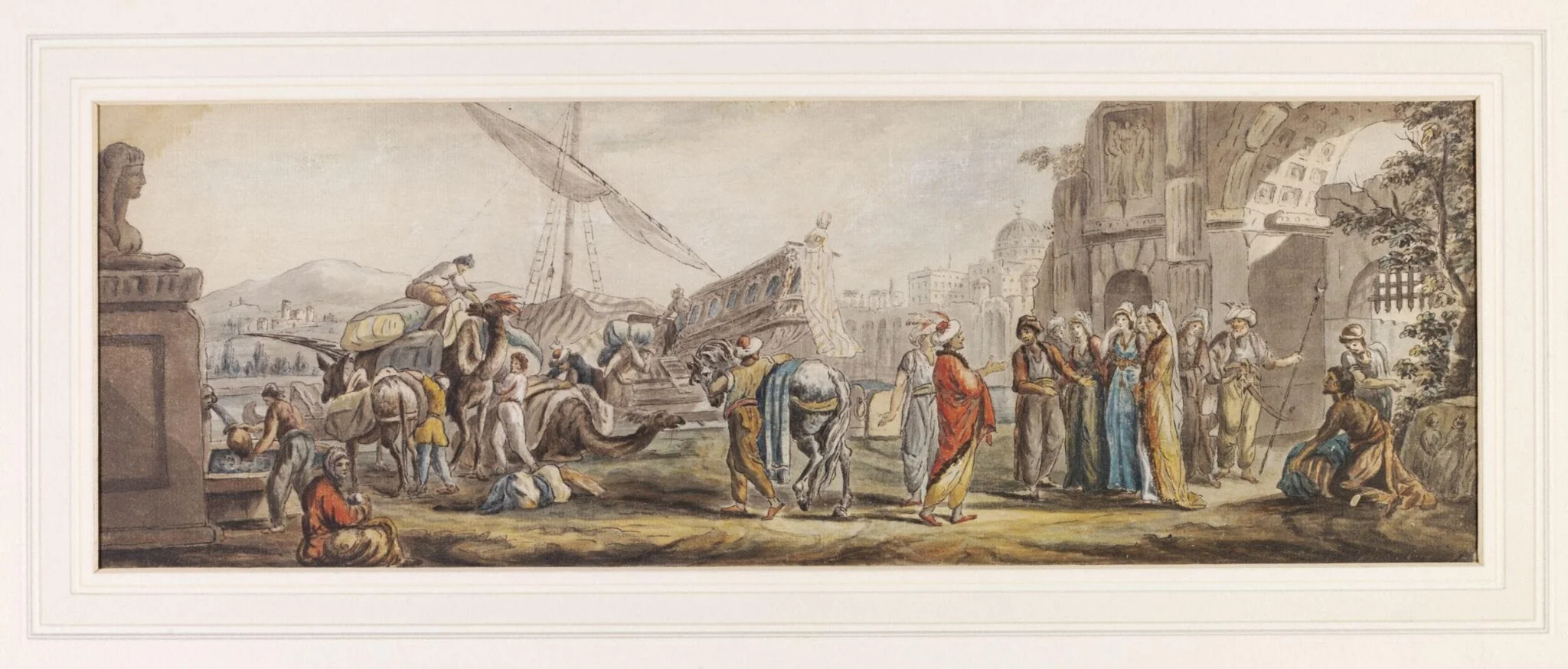 Copy after William Hamilton's design for a painted panel in the Saloon of Kedleston Hall, detail