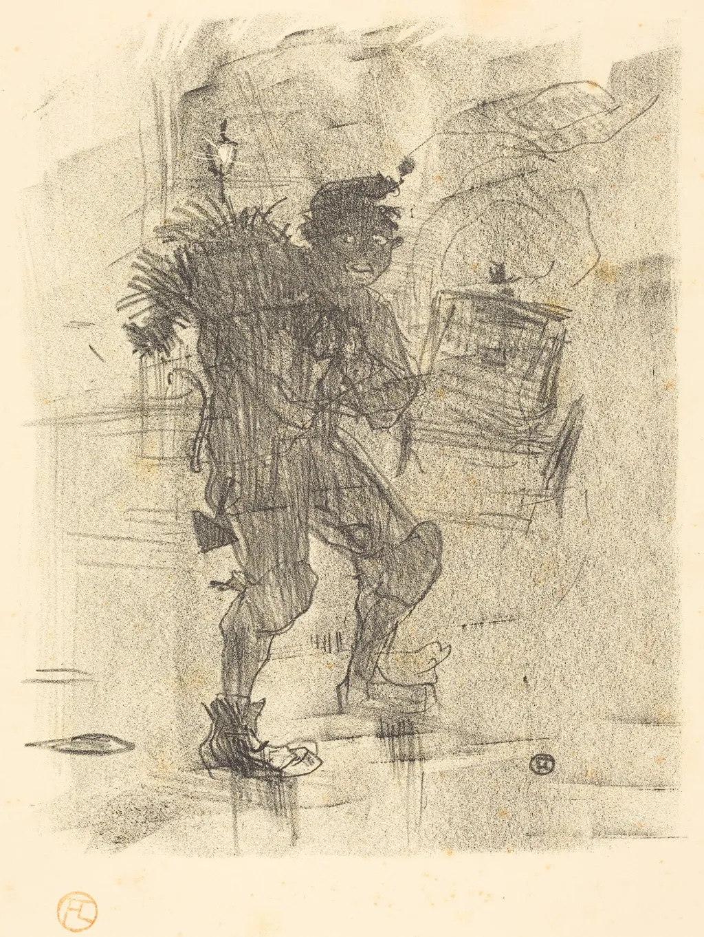 Ballade de Noël, by Henri de Toulouse-Lautrec, ink, 1895