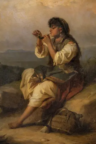Țiganca (copie dupa Vostagh), by Stahi D. Constantin, 1850