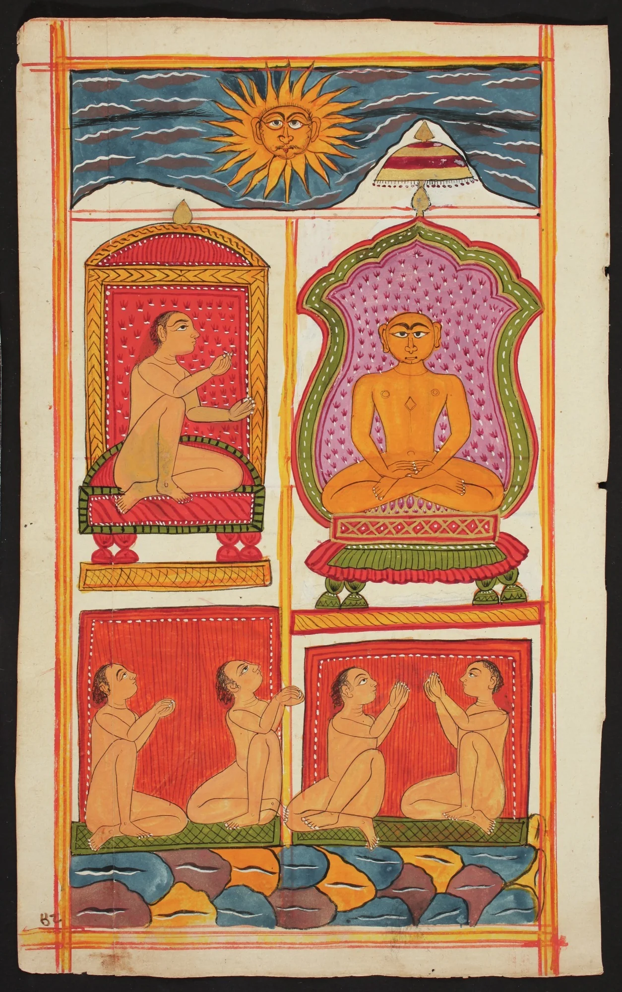Folio from the Bhaktamara Stotra (“Hymn of the Immortal Devotee”), detail