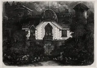 The Enchanted House, by Rodolphe Bresdin, 1871