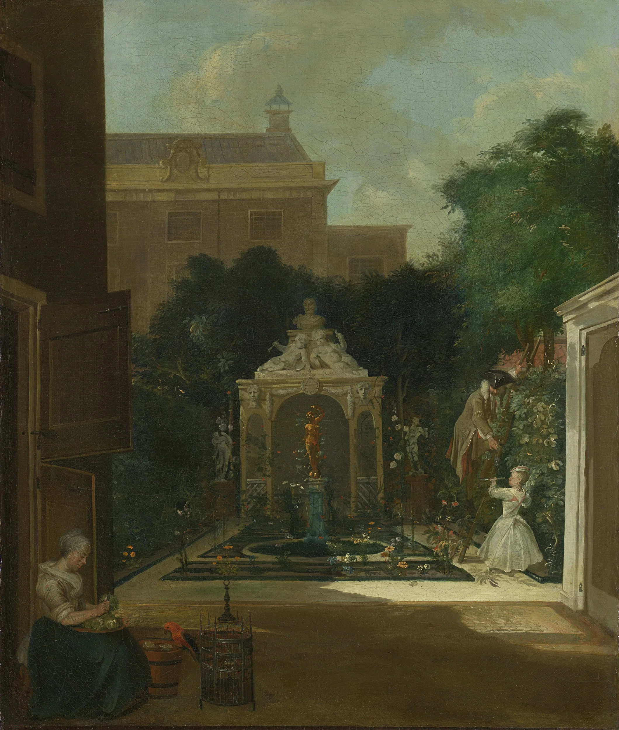 An Amsterdam Canal House Garden, detail