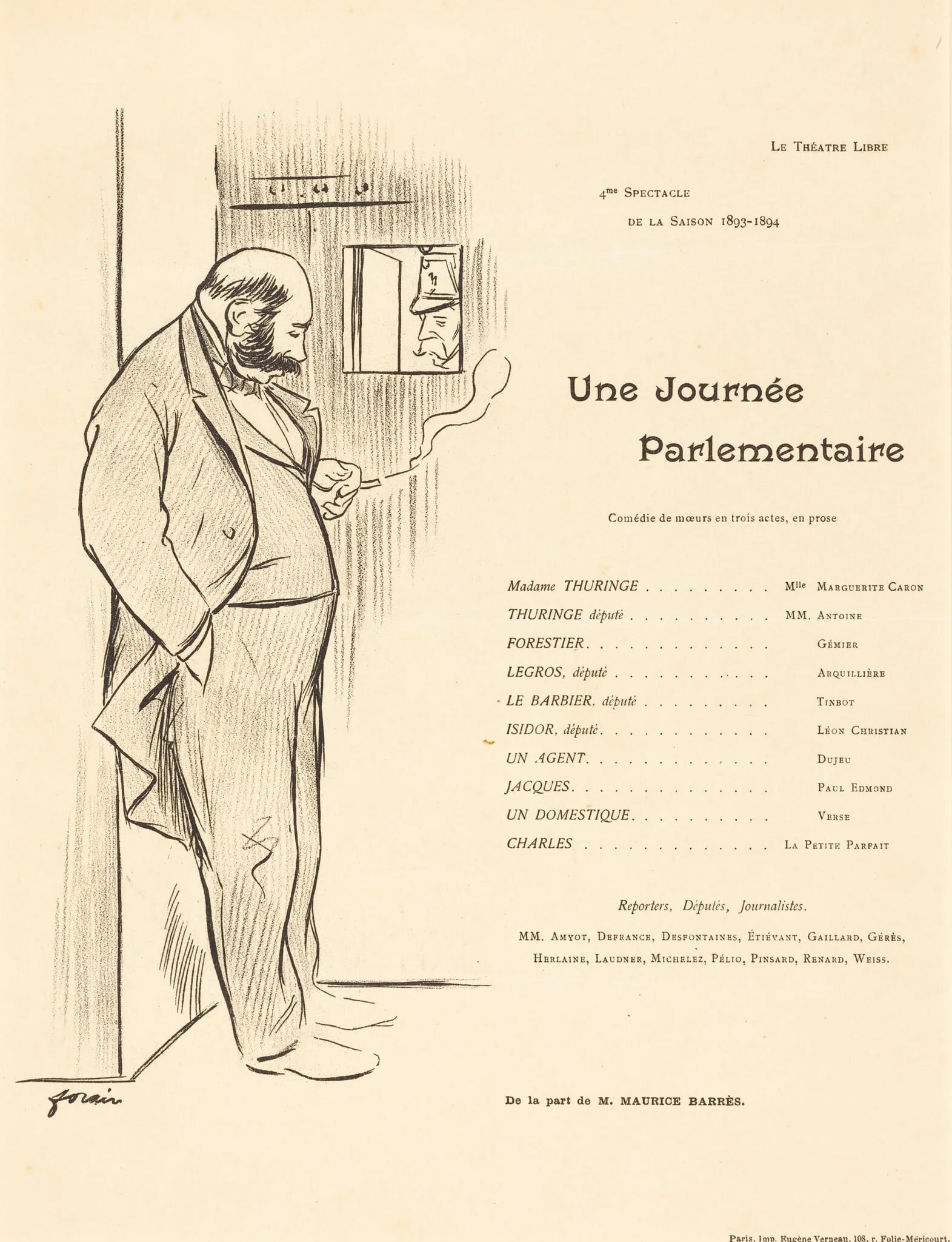Une Journée parlementaire, detail