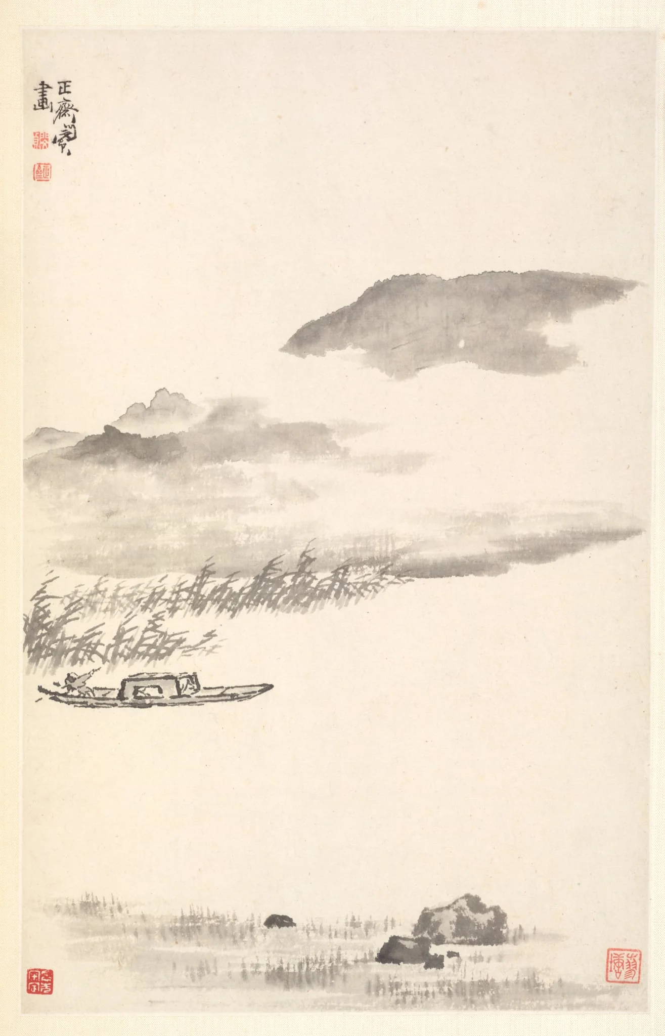 River Landscape, detail