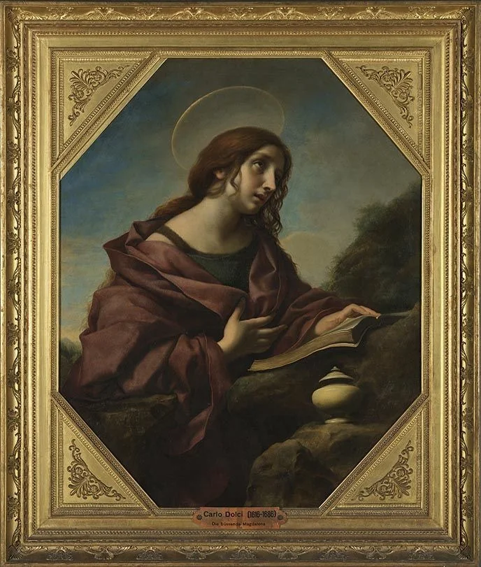 Die büßende Magdalena, detail