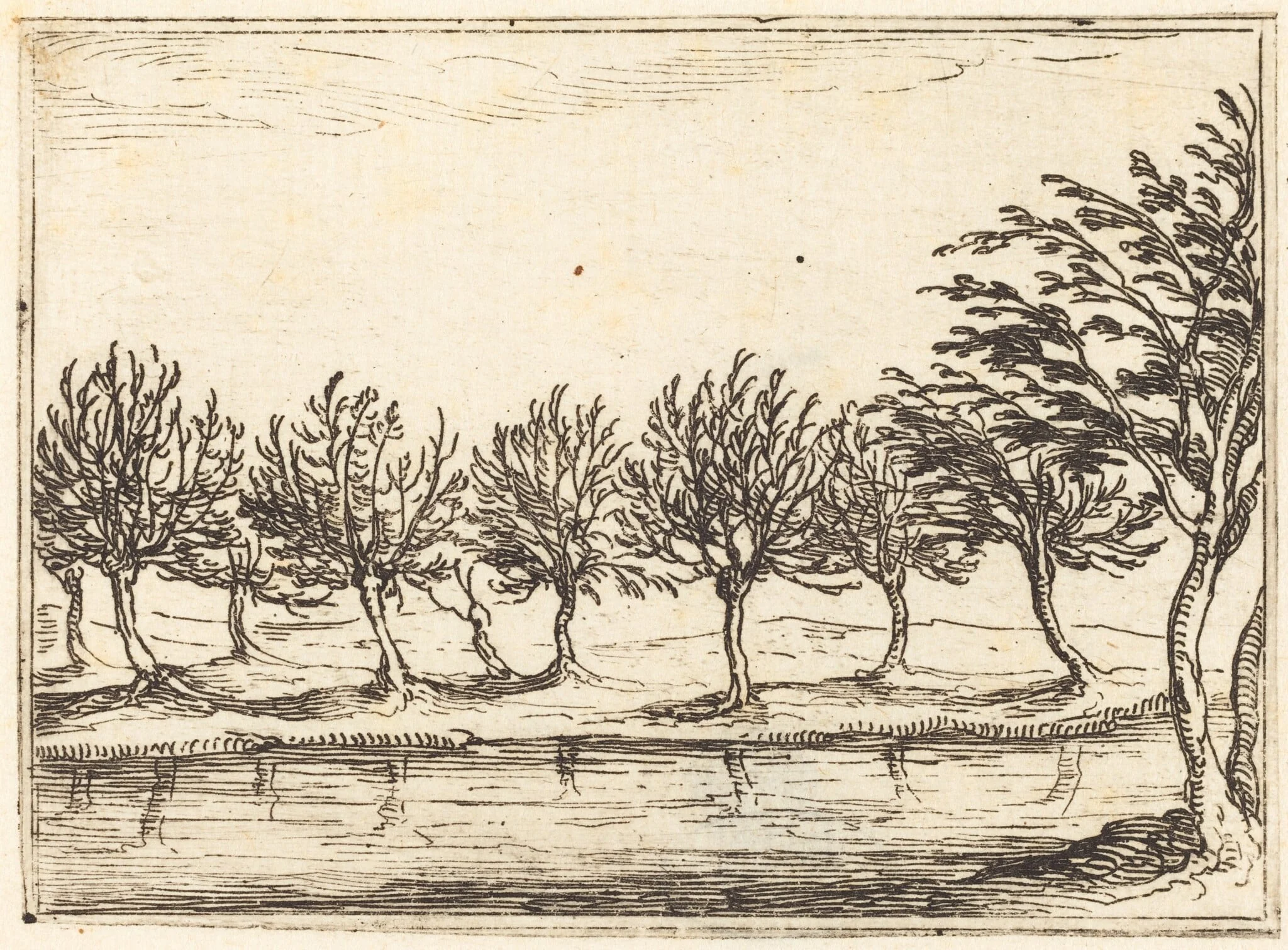 Willows by the Water's Edge, detail