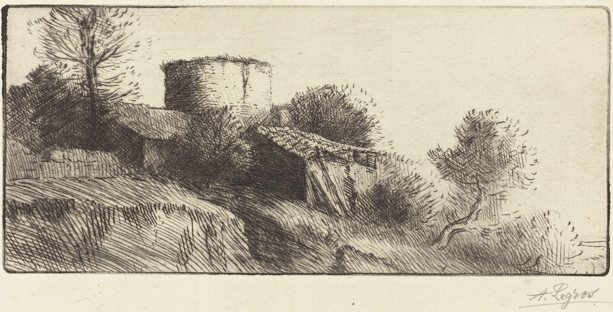 Pigeon Tower (La tour aux pigeons), detail