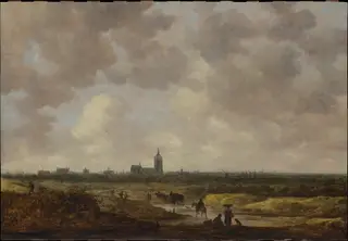 A View of The Hague from the Northwest, by Jan van Goyen, oil, 1647