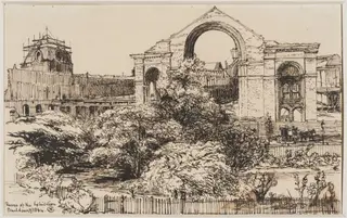 Ruins of the Exhibition building of 1862, by Henry Cole, 1864