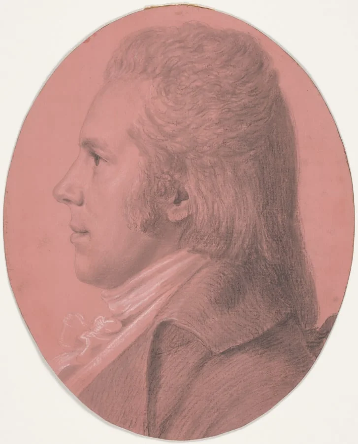 Portrait of Georges Arnold Fitzwilliam, detail